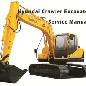 Hyundai Crawler Excavator R55-7 Workshop Service and Operating Manual