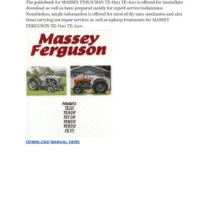 Massey Ferguson Te-d20
