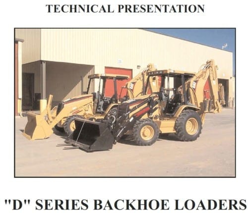 Cat Repair Manual (PDF) Cat D series backhoe loader carrier Service training