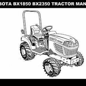 KUBOTA BX1850 BX2350 TRACTOR LA203 LA243 Loader Rck Mower Service Manual
