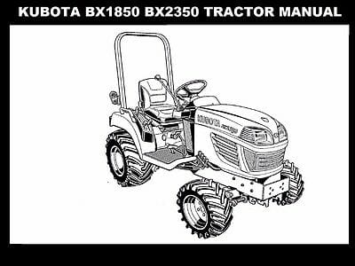 Cat Repair Manual (PDF) KUBOTA BX1850 BX2350 TRACTOR LA203 LA243 Loader Rck Mower Service Manual