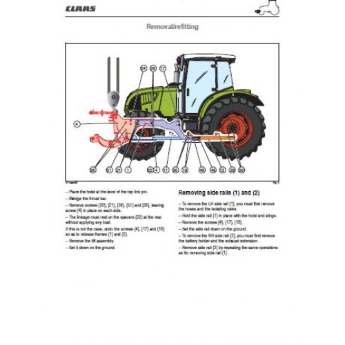 Claas Renault Ares 577 617 657 697 Tractor Repair Manual