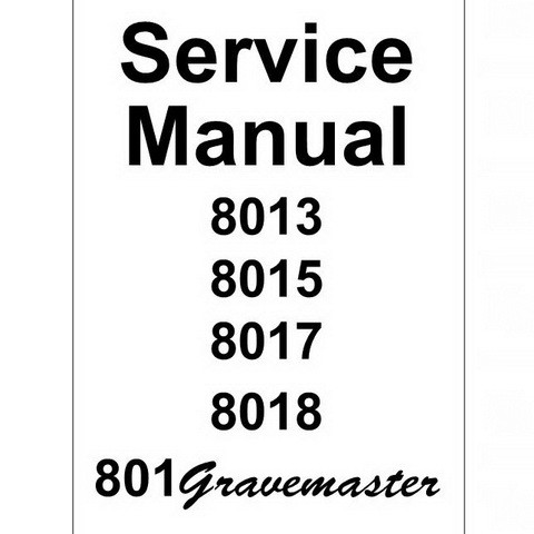 Jcb Excavators 8013, 8014, 8015, 8016, 8017, 8018, 8020, Gravemaster Service Manual