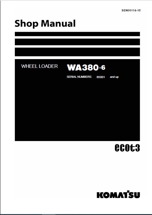 Cat Repair Manual (PDF) Wa380-6