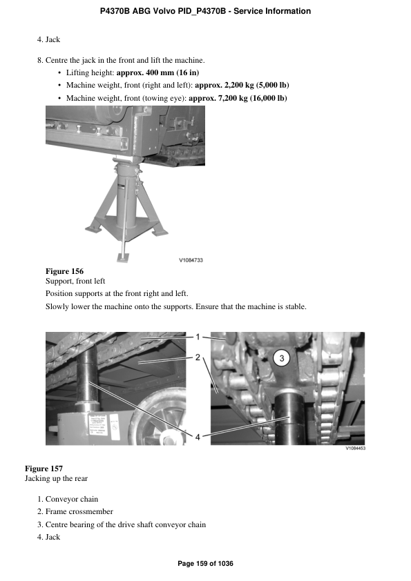 Volvo P4370b Wheeled Paver Service And Repair Manual