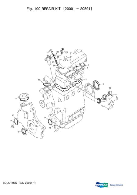 Doosan Daewoo Solar 035 Mini Excavator Parts Pdf Manual