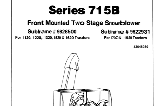 Cat Repair Manual (PDF) Ford NEW HOLLAND 715B Tractors Operator & Maintenance Manual