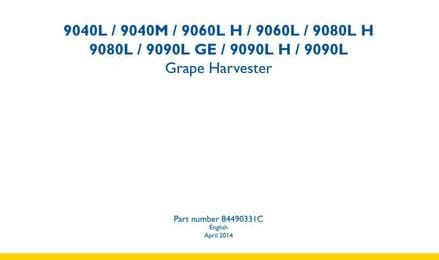 New Holland 9060l H 9060l Grape Harvester Service Manual