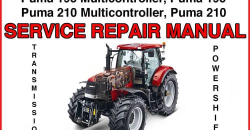 Case Ih Puma 165 180 195 210 Puma Multi-controller Tractors Operators Manual