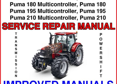 Cat Repair Manual (PDF) Case Ih Puma 165 180 195 210 Puma Multi-controller Tractors Operators Manual