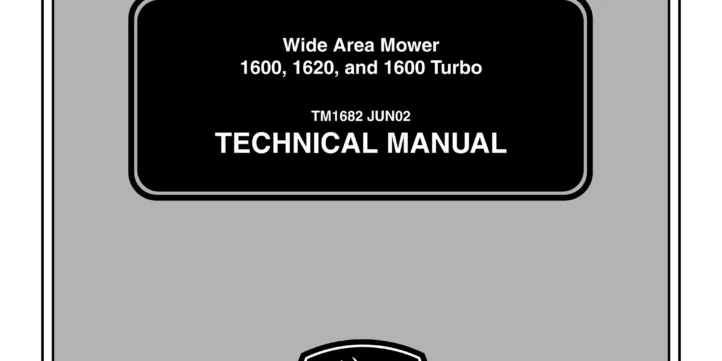 Cat Repair Manual (PDF) John Deere 1600 1600 Turbo Mower Technical Manual