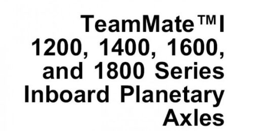 John Deere TeamMate I 1200, 1400, 1600, and 1800 Series Inboard manual