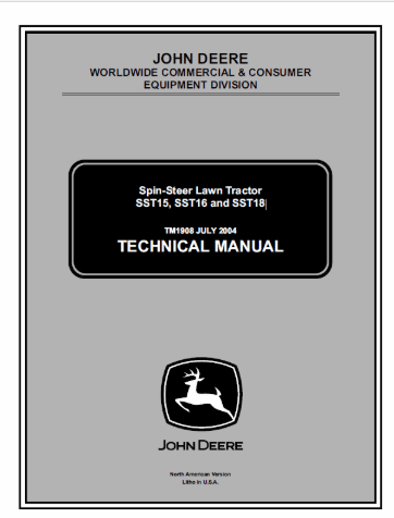 Cat Repair Manual (PDF) John Deere SST15, SST16, SST18 Technical Manual PDF TM1908