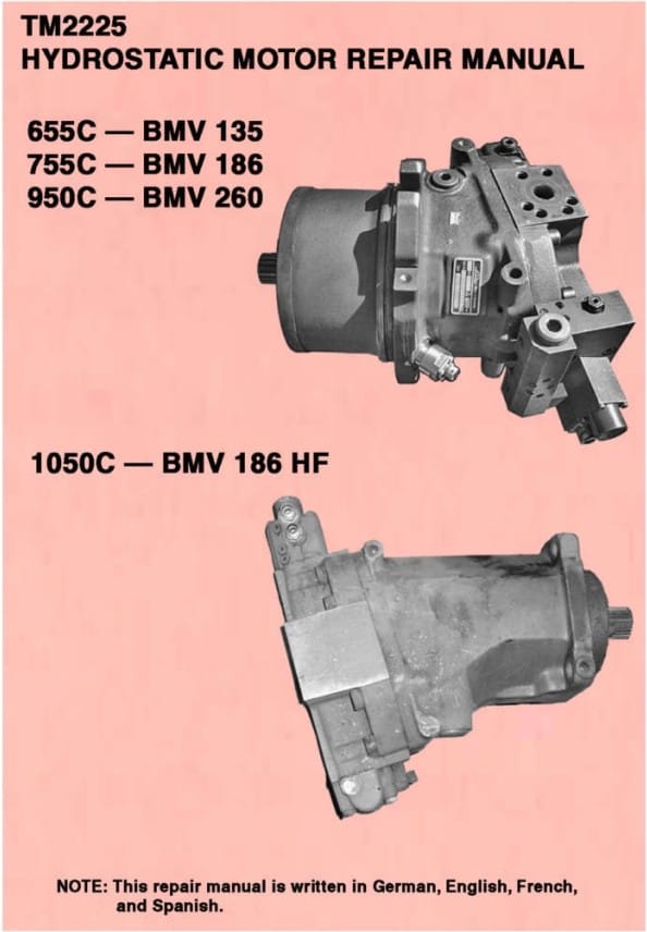 Cat Repair Manual (PDF) John Deere 655c 755c 950c Hydrostatic Motor Service Manual