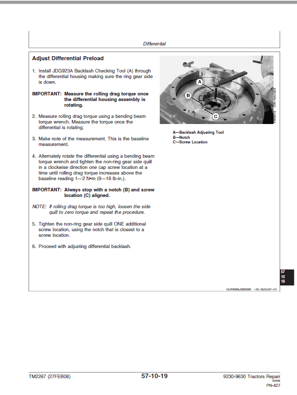 Cat Repair Manual (PDF) John Deere 9230, 9630 Tractors Repair Technical Manual